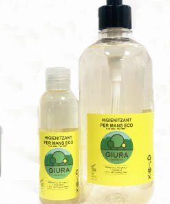 Higienizant per a mans eco - Higienizante para manos eco. Pequeño UNIDAD (100ml) GIURA | G- Higienizante 100ml | MUNDO ECOLÓGICO