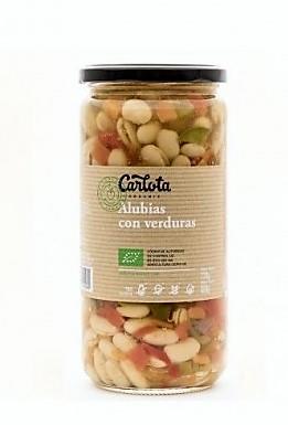 Mongeta amb verdures - Judías con verduras  ECO (720gr) CARLOTA ORGANIC | NM- 62018 | MUNDO ECOLÓGICO