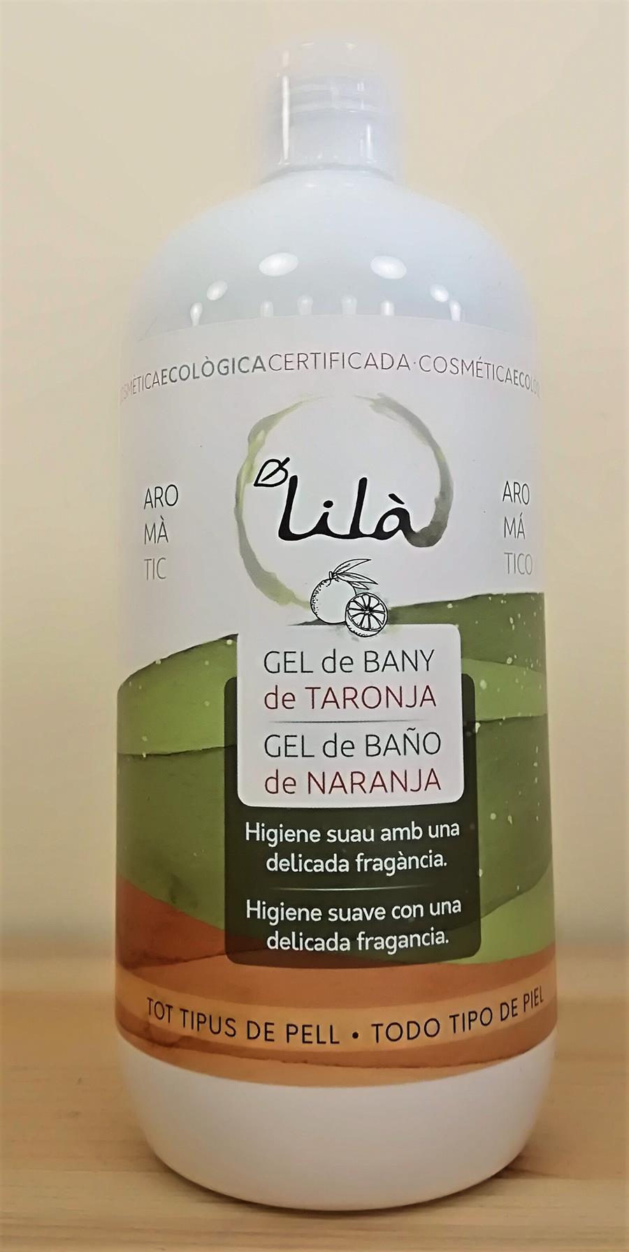 Gel de bany de Taronja - Gel de baño de naranja (500ml) LILÀ | LILÀ - gel bany | MUNDO ECOLÓGICO