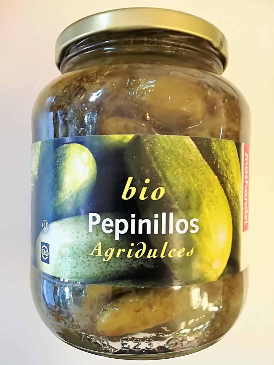 Pepinillos agridulces BIO (350gr) MACHANDEL | F- A10008 | MUNDO ECOLÓGICO