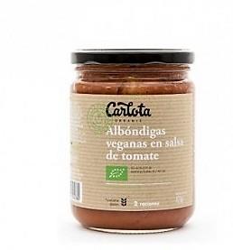 Mandonguilles veganes amb salsa tomaquet - Albóndigas veganas con salsa de tomate  ECO (450gr) CARLOTA ORGANIC | NM- 62016 | MUNDO ECOLÓGICO