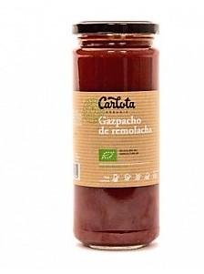 Gaspatxo de remolatxa- gazpacho de remolacha ECO (450gr) CARLOTA ORGANIC | NM-  62006 | MUNDO ECOLÓGICO