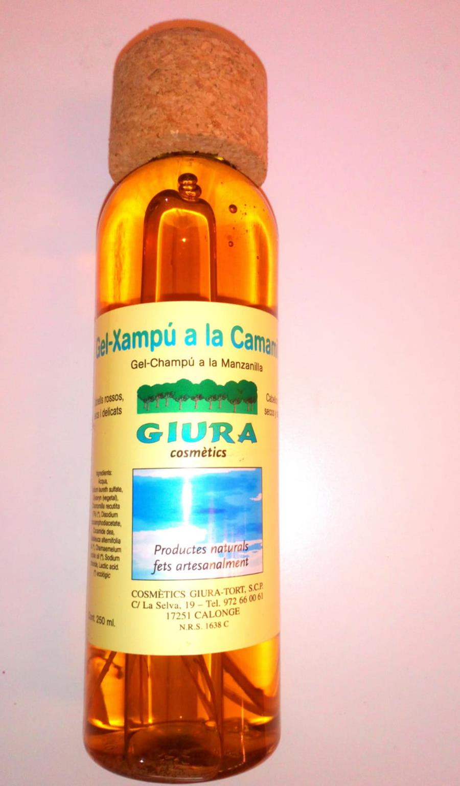 Gel Xampú a la camamilla - Gel Champú manzanilla (250ml) GIURA | Giura - 134 | MUNDO ECOLÓGICO