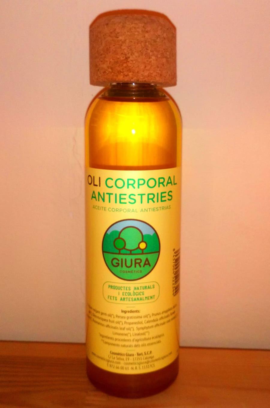 Oli corporal antiestries - Aceite corporal antiestrias (250ml) GIURA | Giura - 144 | MUNDO ECOLÓGICO