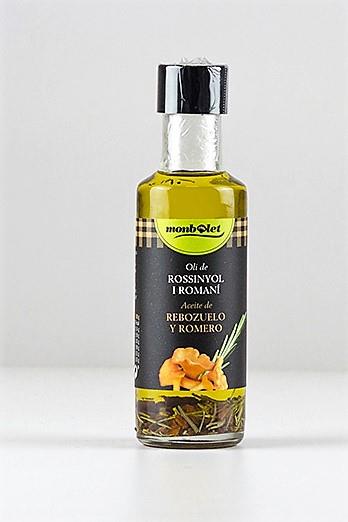  Oli d´Oliva, Rossinyol i Romaní - Aceite de Oliva, Rebozuelo y Romero (95ml) MONBOLET | M - ORR100 | MUNDO ECOLÓGICO