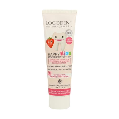 Dentífrico fresa niños (50ml) Logodent LOGONA | F-  634007 | MUNDO ECOLÓGICO