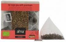 Infusión Té Rojo pu-erh yunnan Eco (15 pirámides) ALMA | F- N57007 | MUNDO ECOLÓGICO