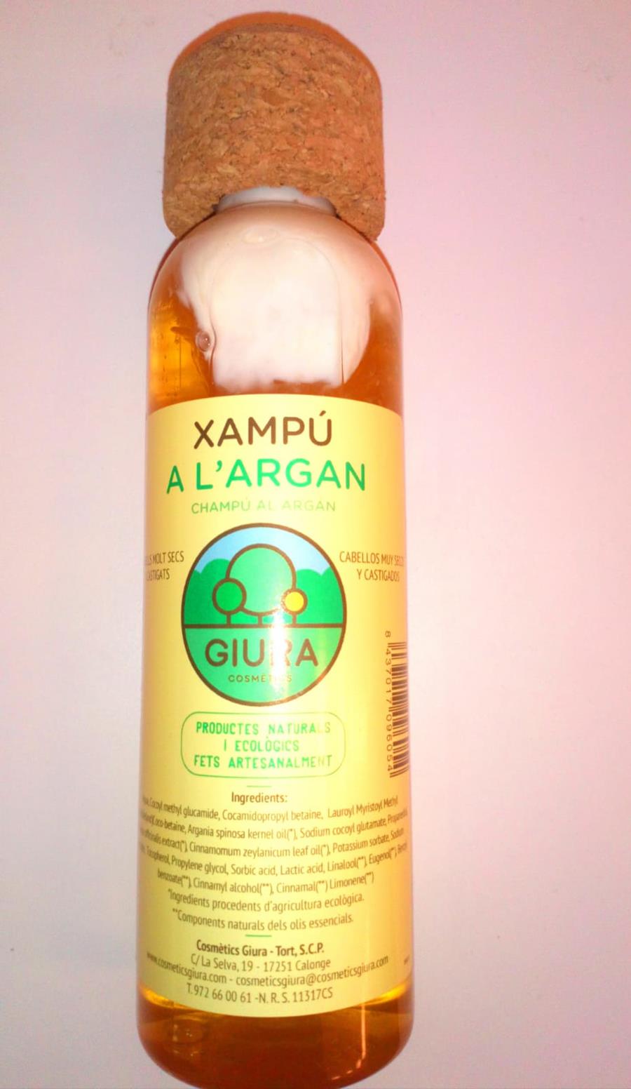 Xampú Argan - Champú Argán (250ml) GIURA | Giura - 135 | MUNDO ECOLÓGICO