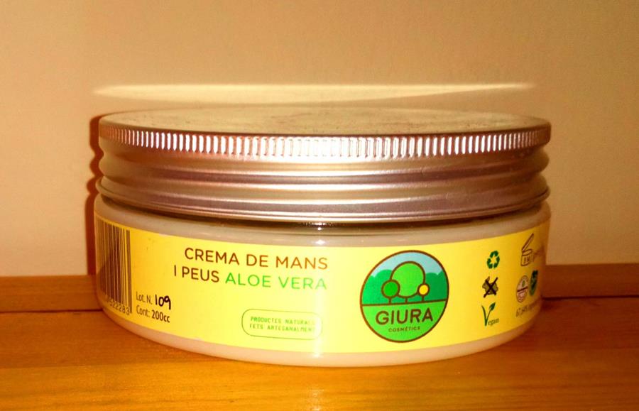 Crema de mans i peus Aloe vera - Crema de manos y pies (200cc) GIURA | Giura - 175 | MUNDO ECOLÓGICO