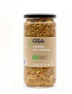 Llenties amb verdures - Lentejas con verduras ECO (720gr) CARLOTA ORGANIC | NM- 62020 | MUNDO ECOLÓGICO