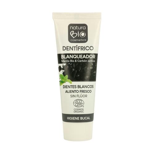 Dentífrico blanqueador menta y carbón activo Bio vegano (75ml) NATURABIO COSMETICS | F- M93002 | MUNDO ECOLÓGICO