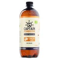 Kombucha Jengibre y Limón. Bio Vegano (1L) CAPTAIN | F- L94010 | MUNDO ECOLÓGICO