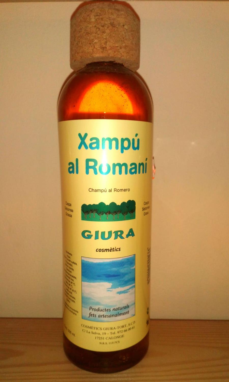 Xampú al romaní - Champú romero (500ml) GIURA | Giura - 126 | MUNDO ECOLÓGICO