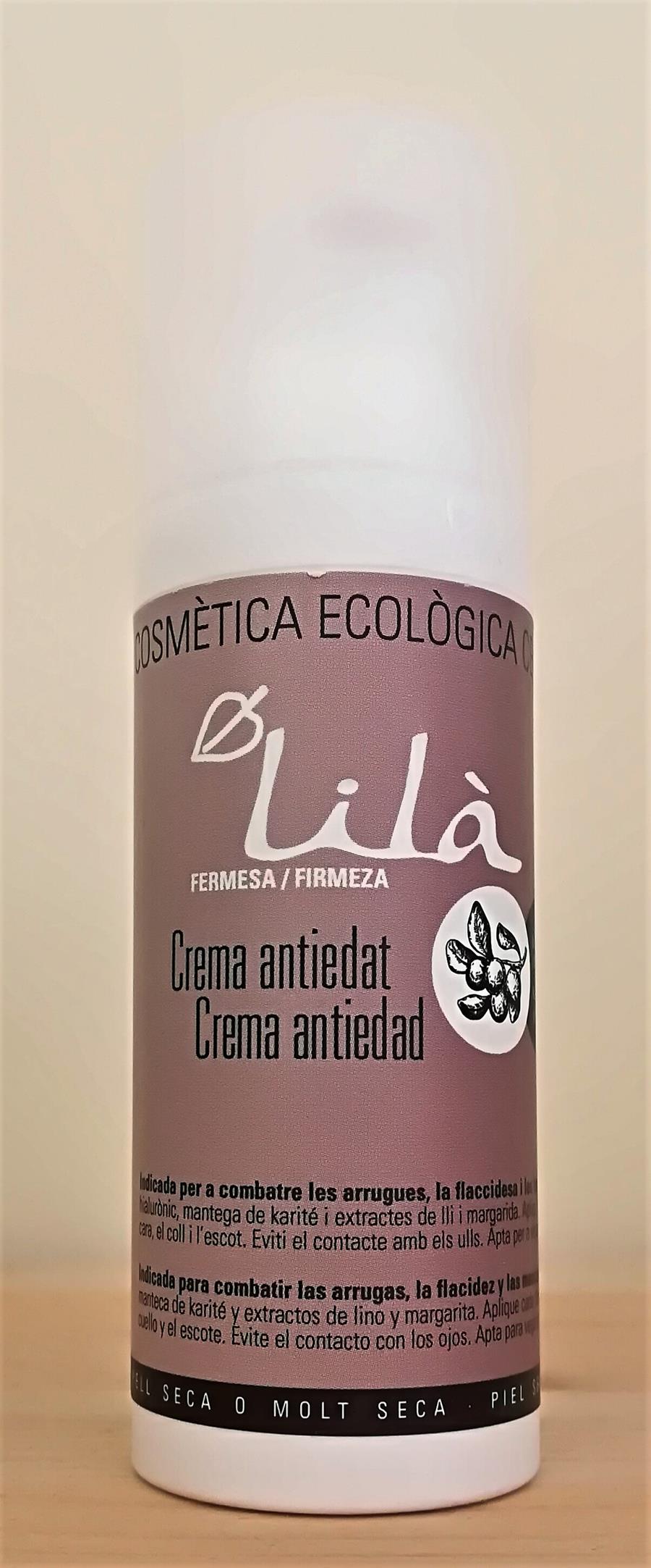 Crema antiedat Firmesa Pell seca- Crema antiedad Firmeza Piel seca (50ml) LILÀ | LILÀ - Crema pells seca | MUNDO ECOLÓGICO